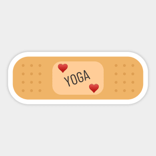 Yoga patch, Yoga bandaid Sticker